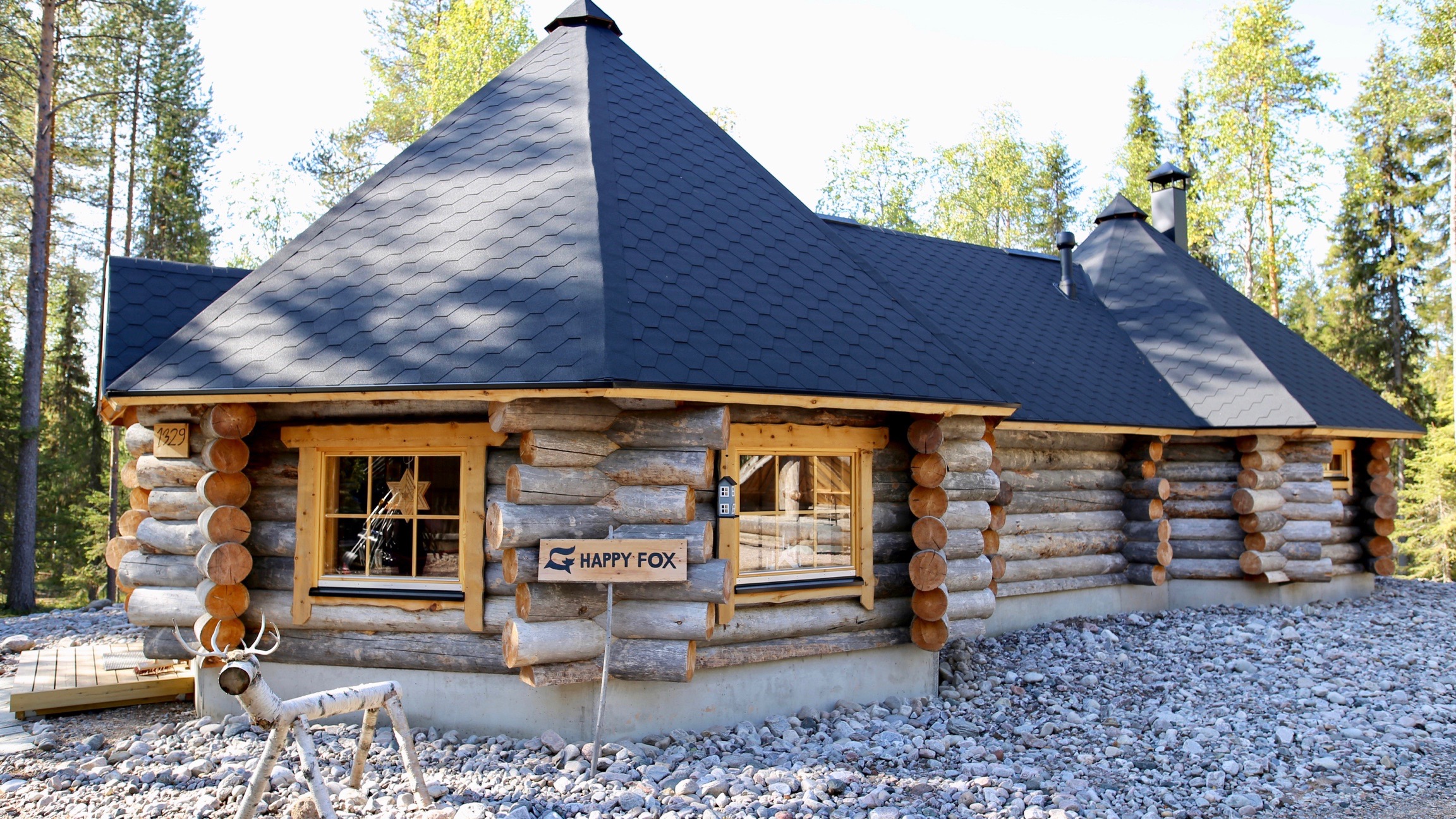 Luxury Log Sauna and Finnish Dinner Summer, 3 hours (Private Tour)