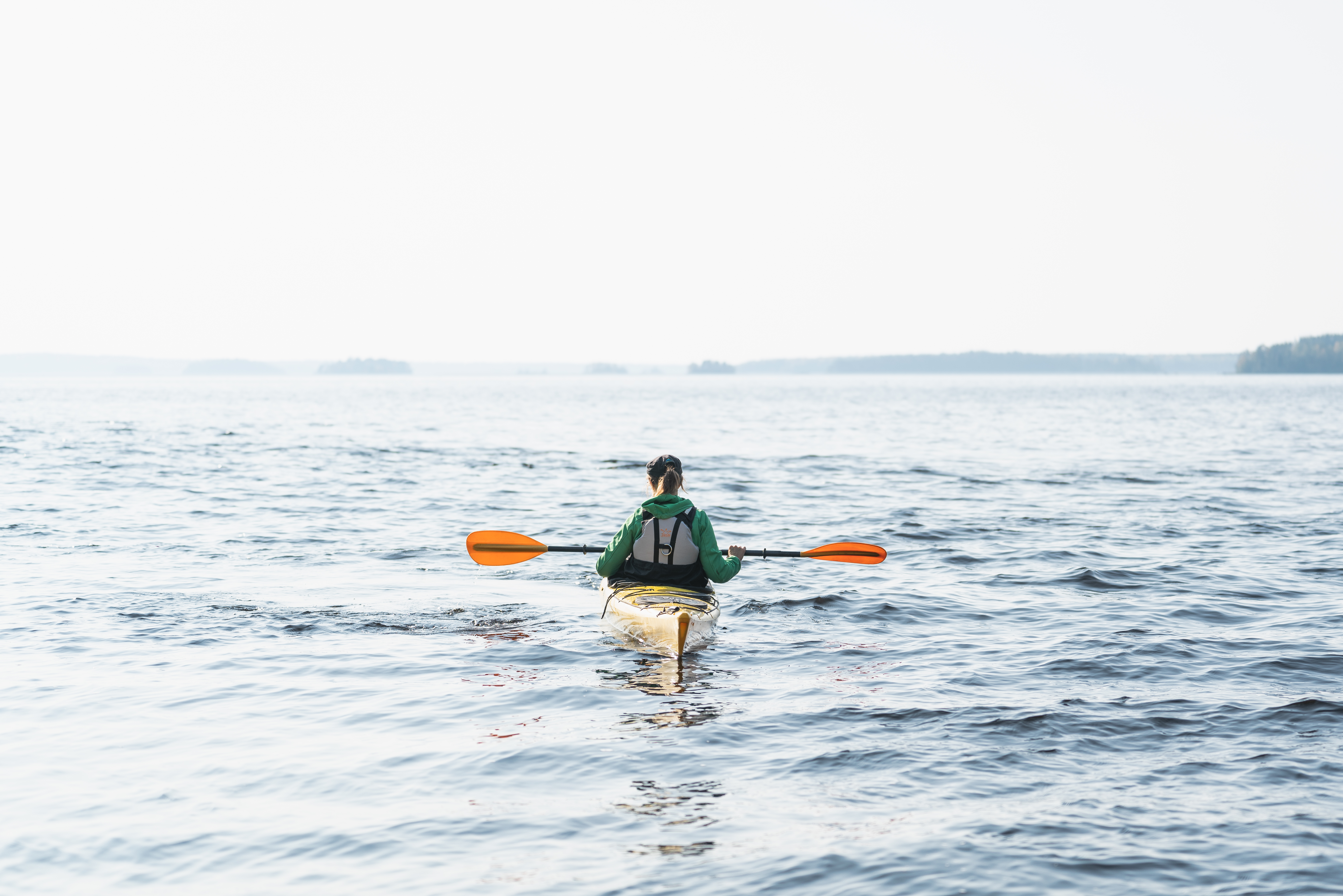 Day trip by kayaks in Linnansaari National Park