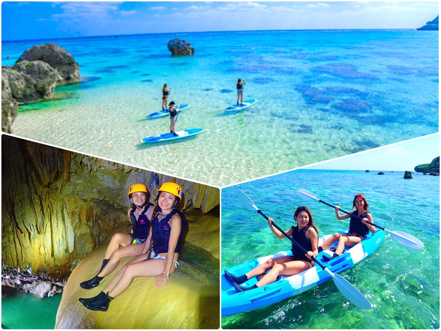 [Miyako] [1 day] Beach SUP & Pumpkin Limestone Caving & Canoe