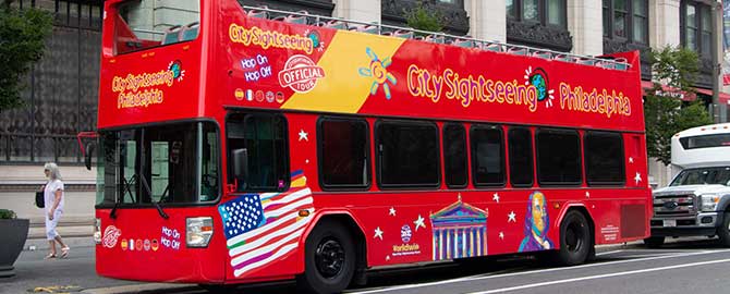 Double Decker Bus Tour Philadelphia- 1 day ticket