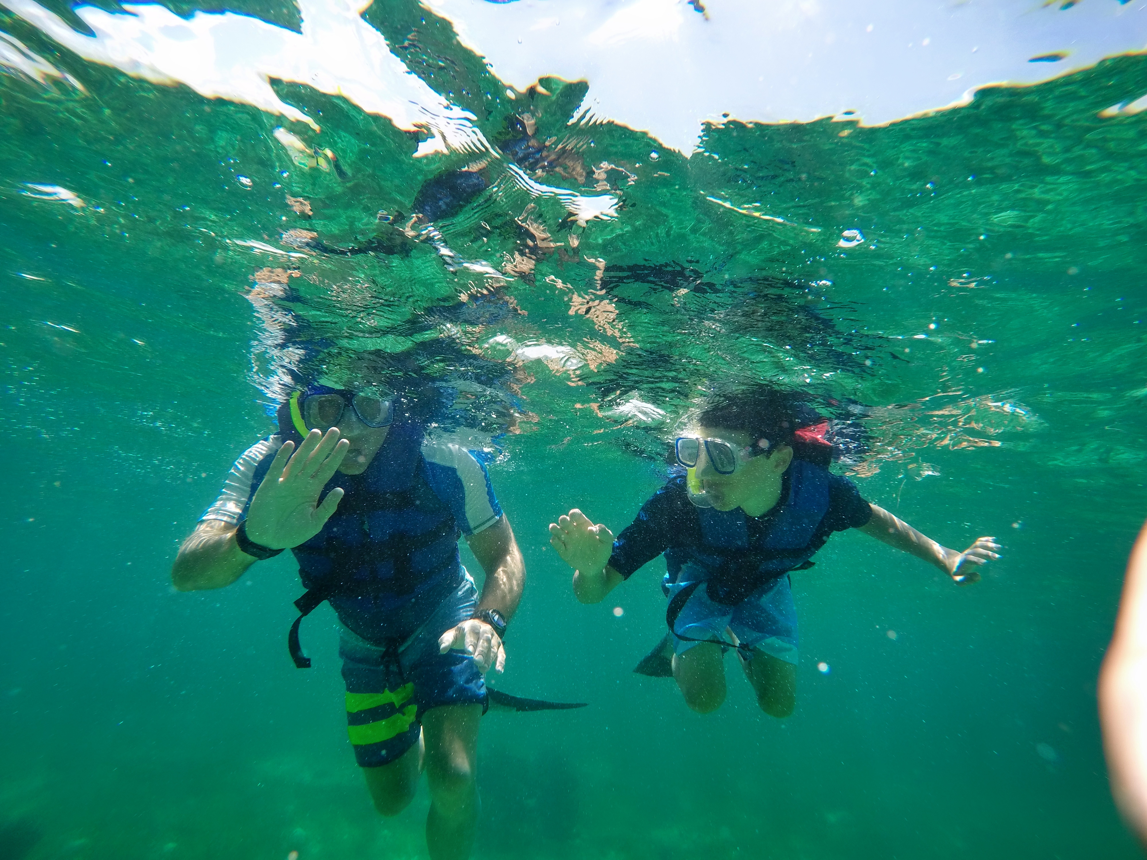 Puerto Morelos Catamaran Sail and Snorkeling Tour with Open Bar