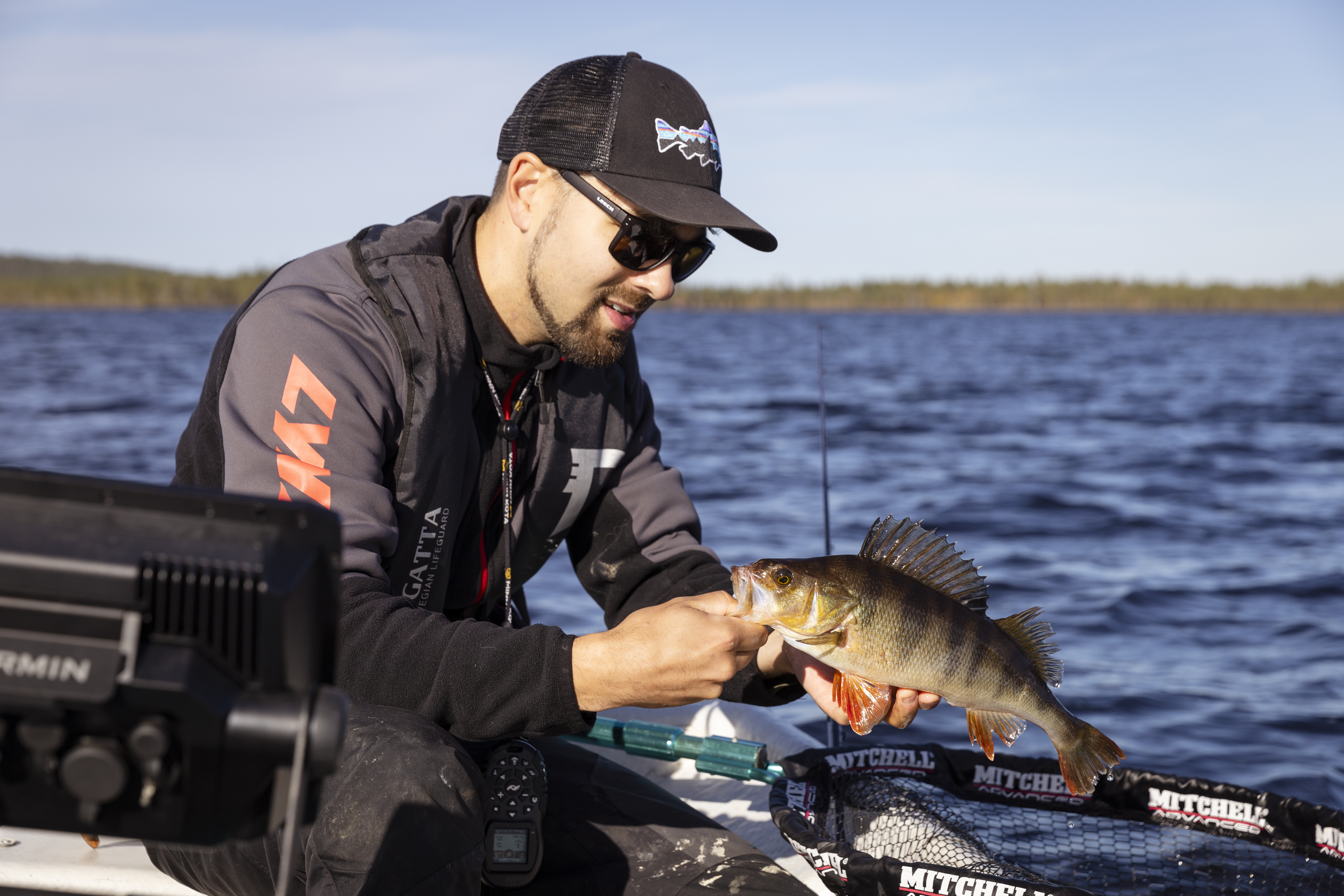 Fishing day on a private wilderness lake