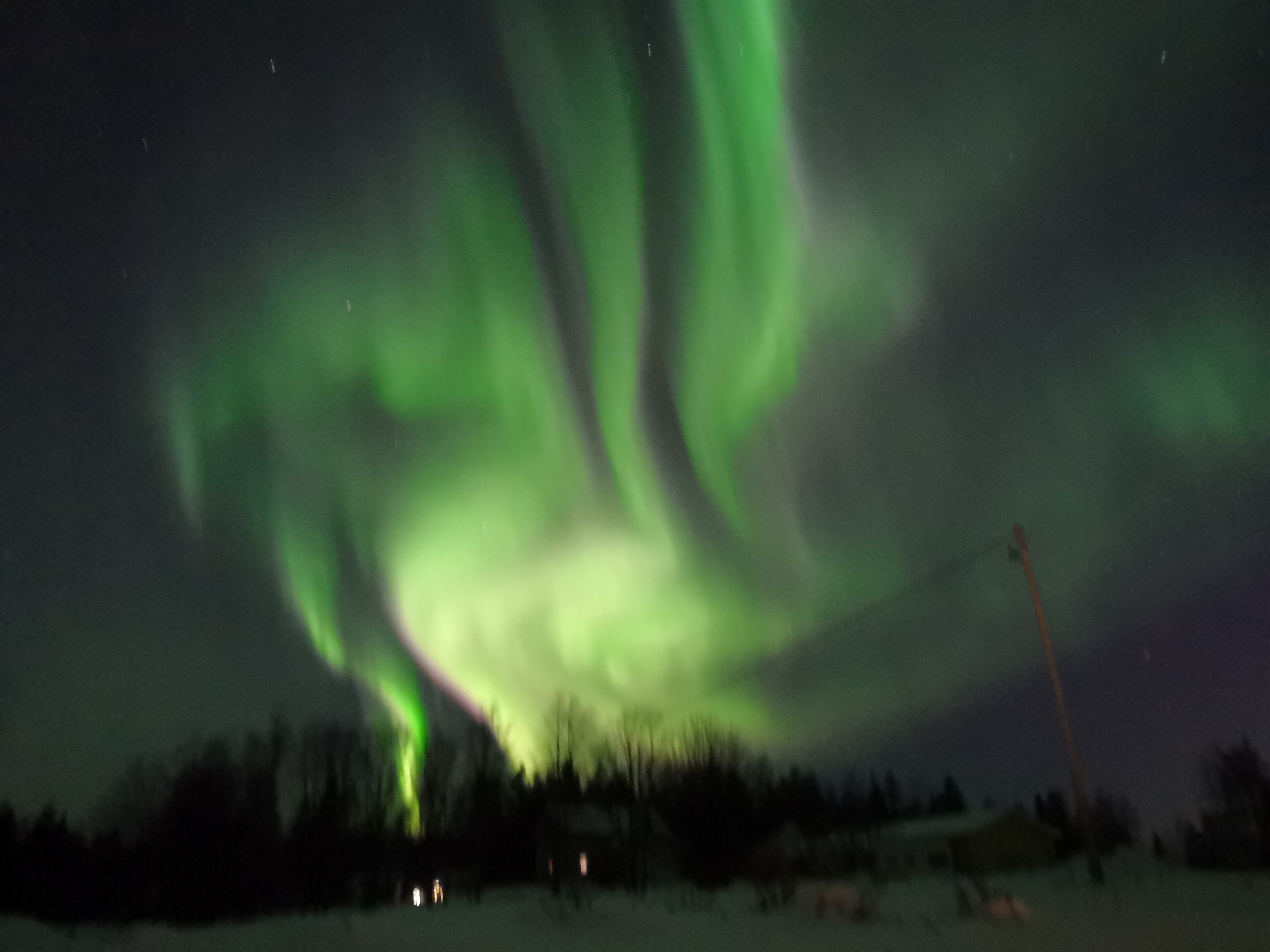 Aurora hunting by minibus