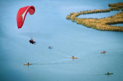 1-day Dajian Mountain Riverview Paragliding and Free-roam Kayaking - Guided tour from Hangzhou/Shanghai