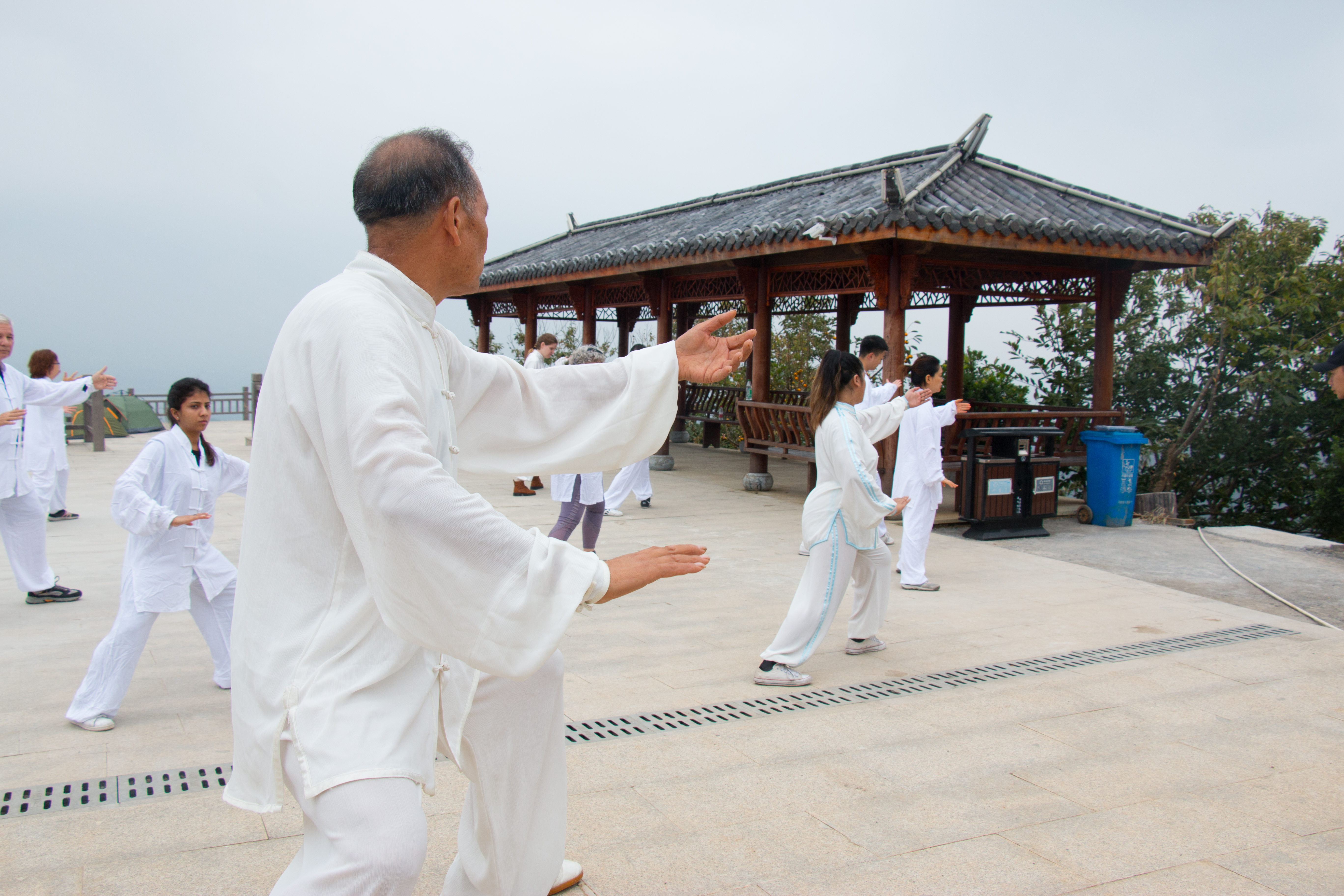 2-Day Zining Mountain Cave Hike, Clifftop Camping & Masterclass Morning Tai Chi Guided Tour from Hangzhou