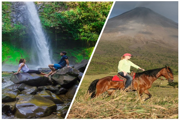 Horseback Riding at Volcano foothills + La Fortuna Waterfall
