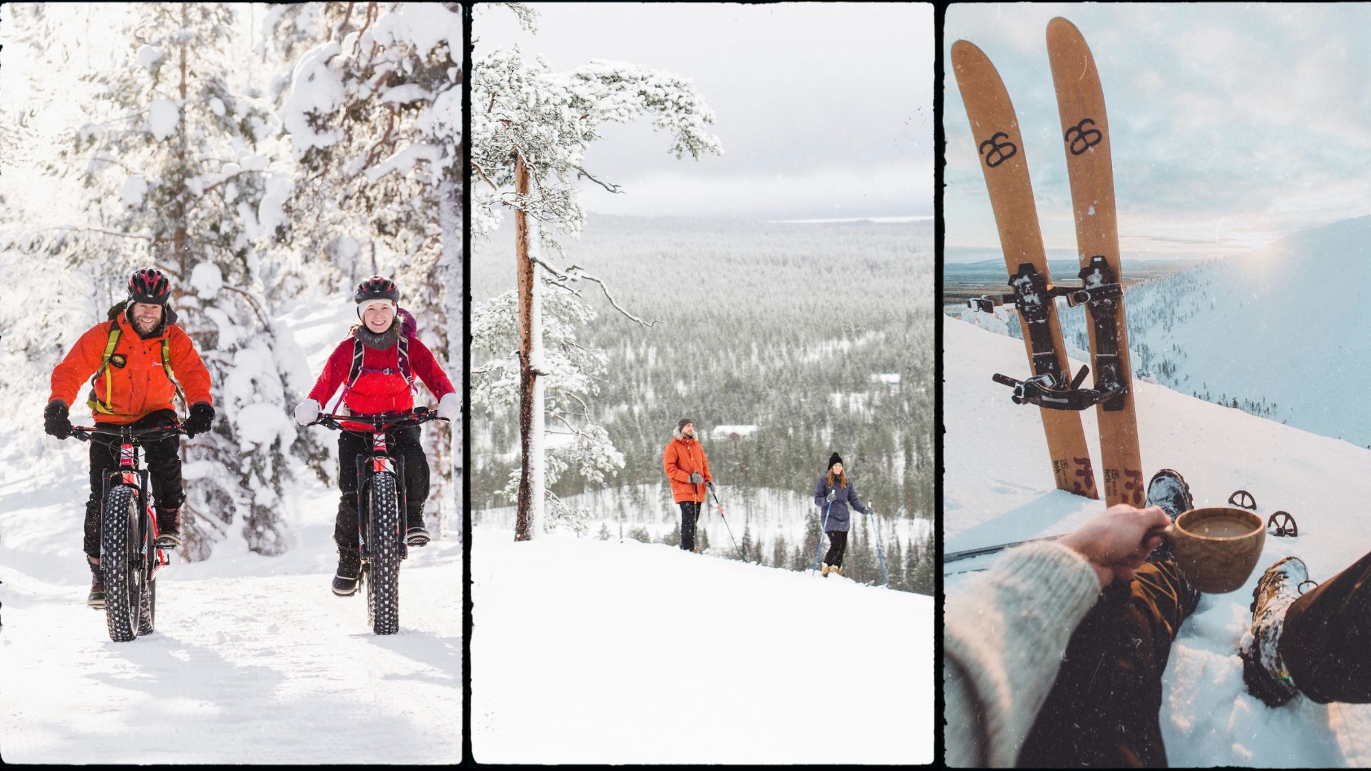 eBike to Wilderness Skiing in Pyhä Lapland