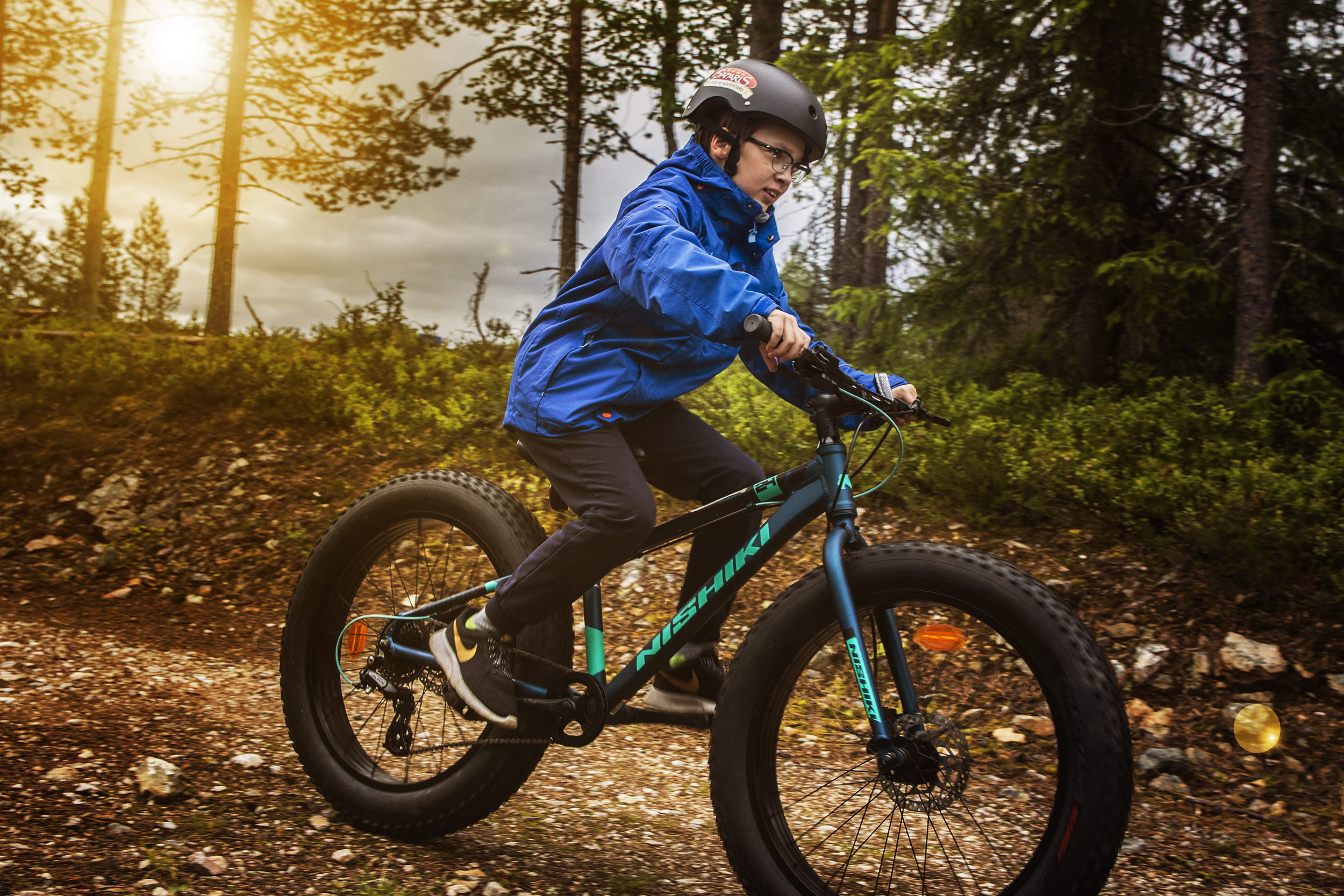 Into the forest with fatbikes