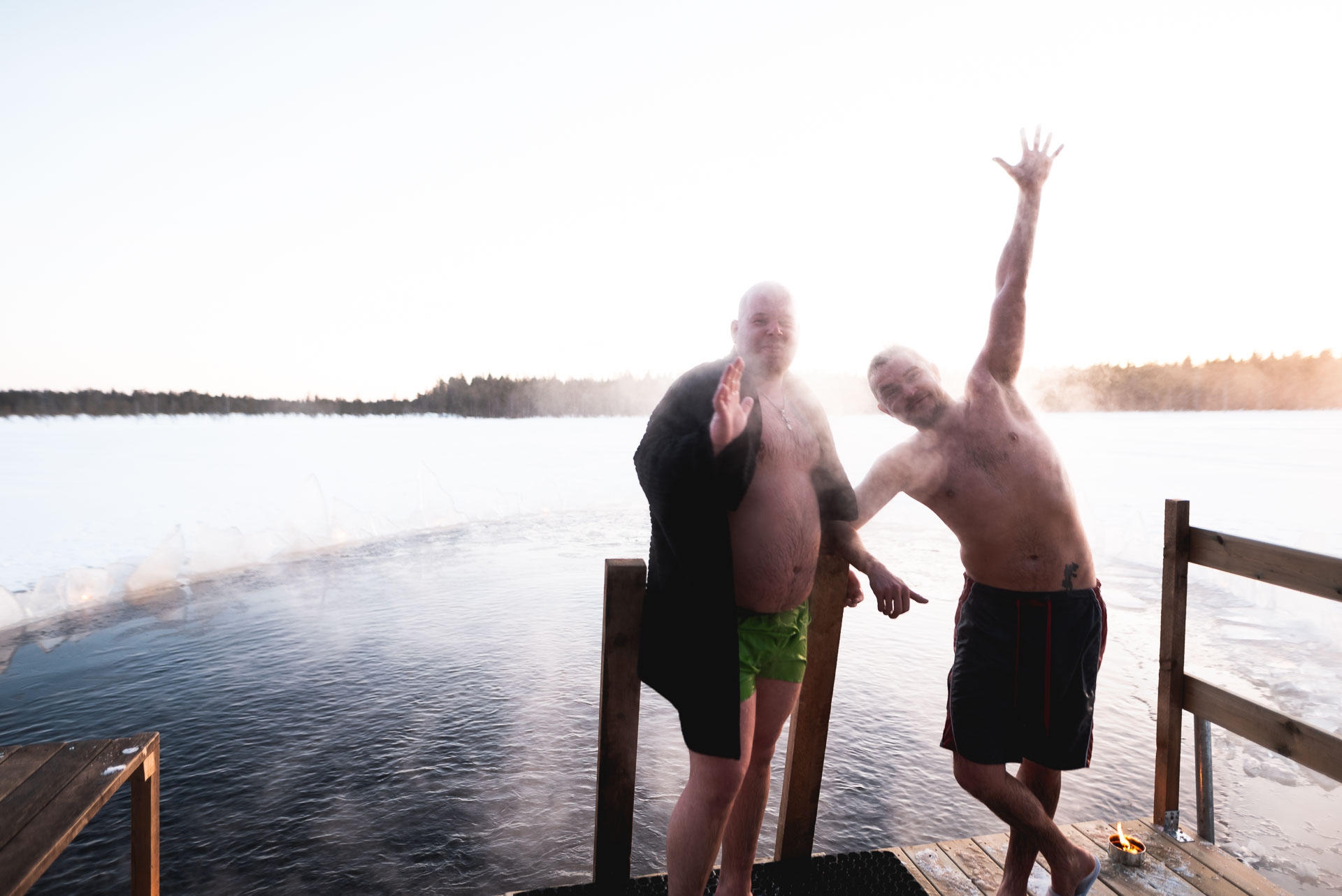 The Best of Lapland : Sauna, ice swimming, Dinner & Northern Lights
