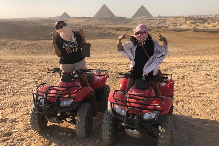 Private Tour Around Giza Pyramids Camel Ride and ATV Quad Bike