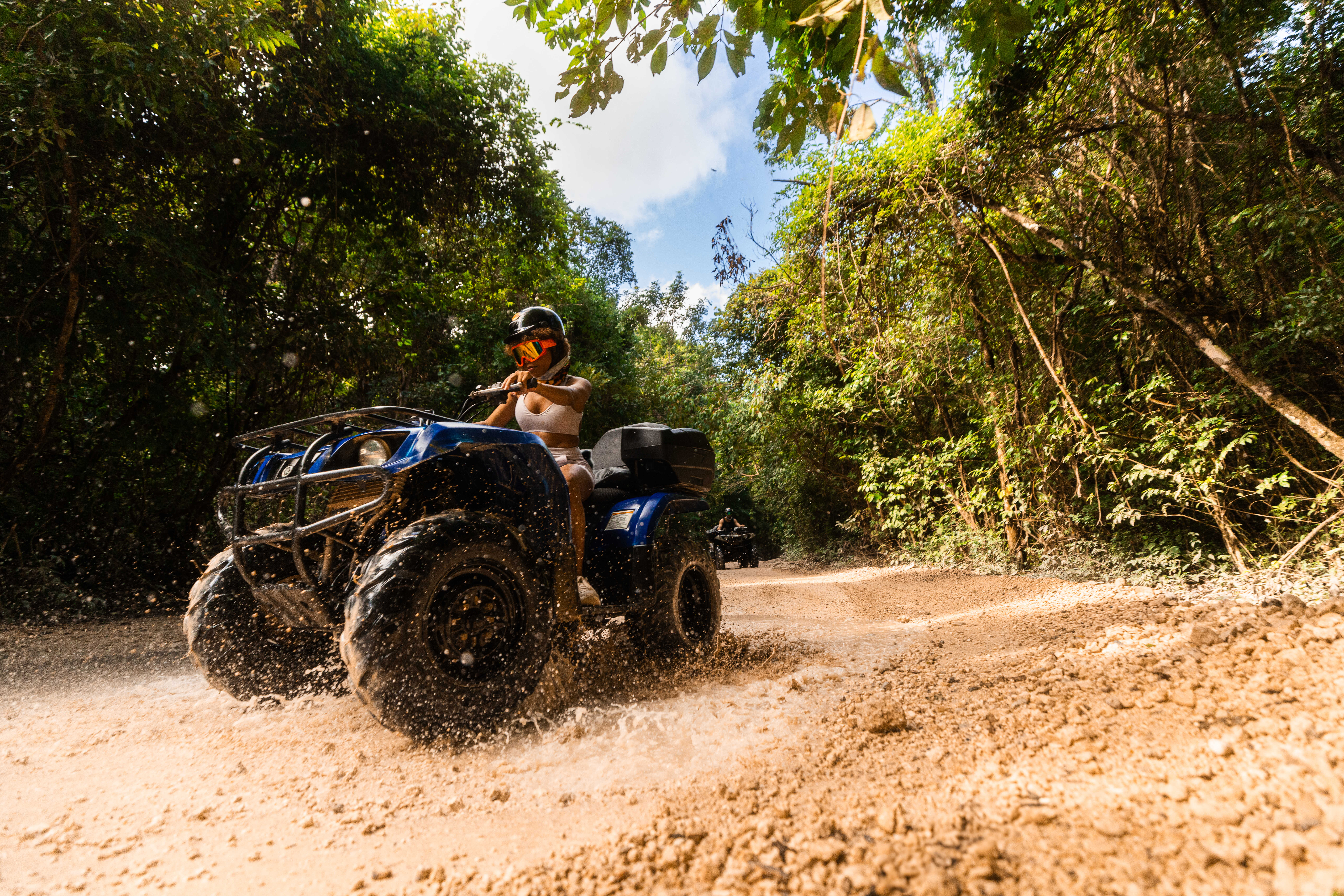 ATV Jungle Adventure with Ziplines, Cenote & Tequila Tasting