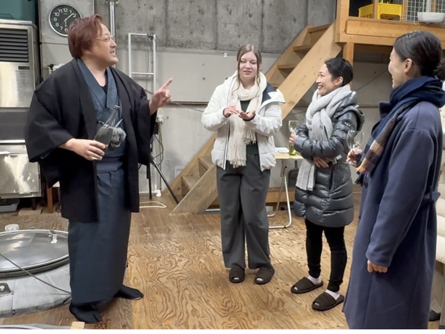 Dialogue with one “Akihiro Igarashi , Koedo Kagamiyama Sake Brewery”