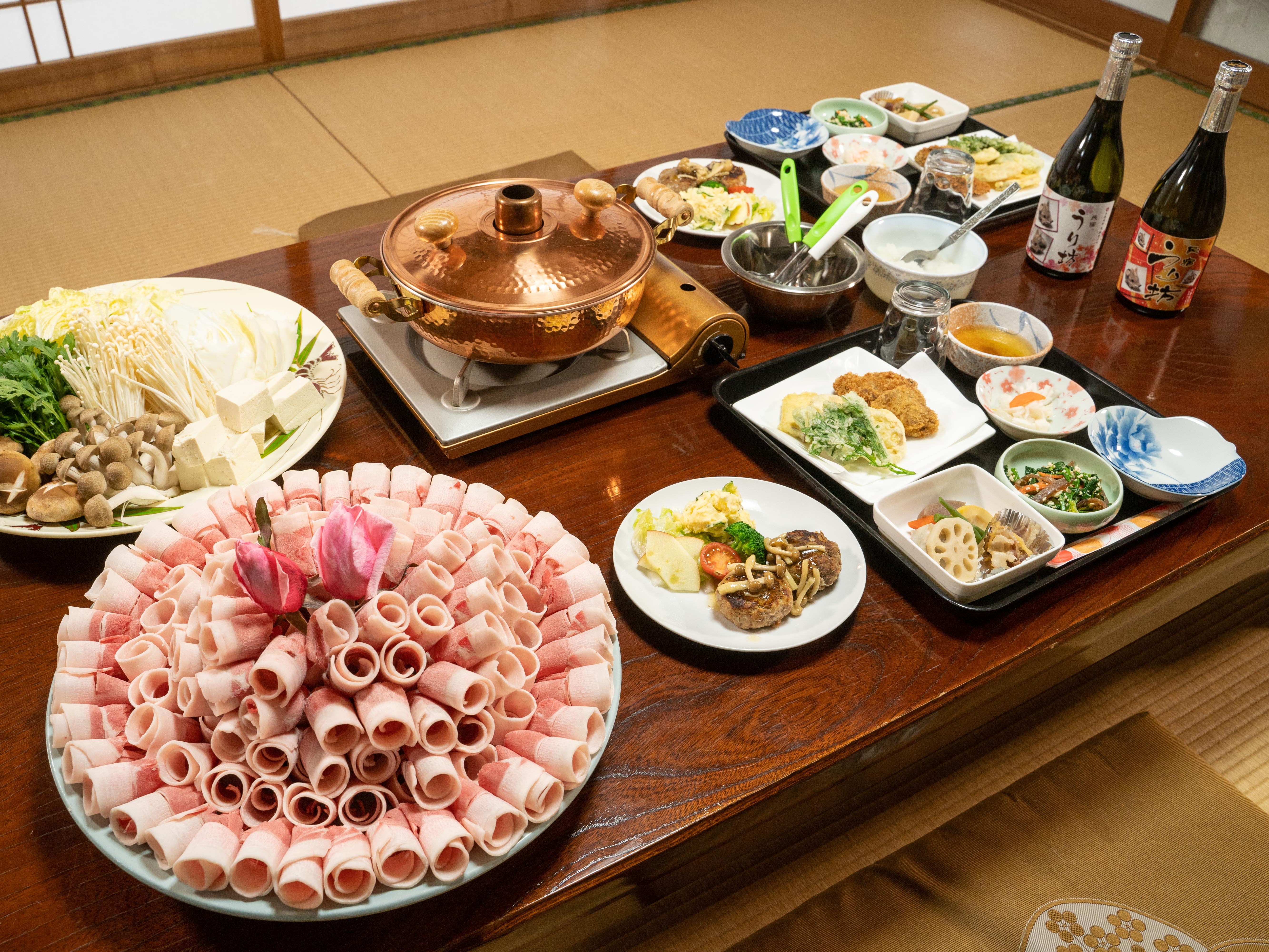 民宿うり坊で味わう絶品ジビエランチ～田舎暮らし体験～【東みよし町】