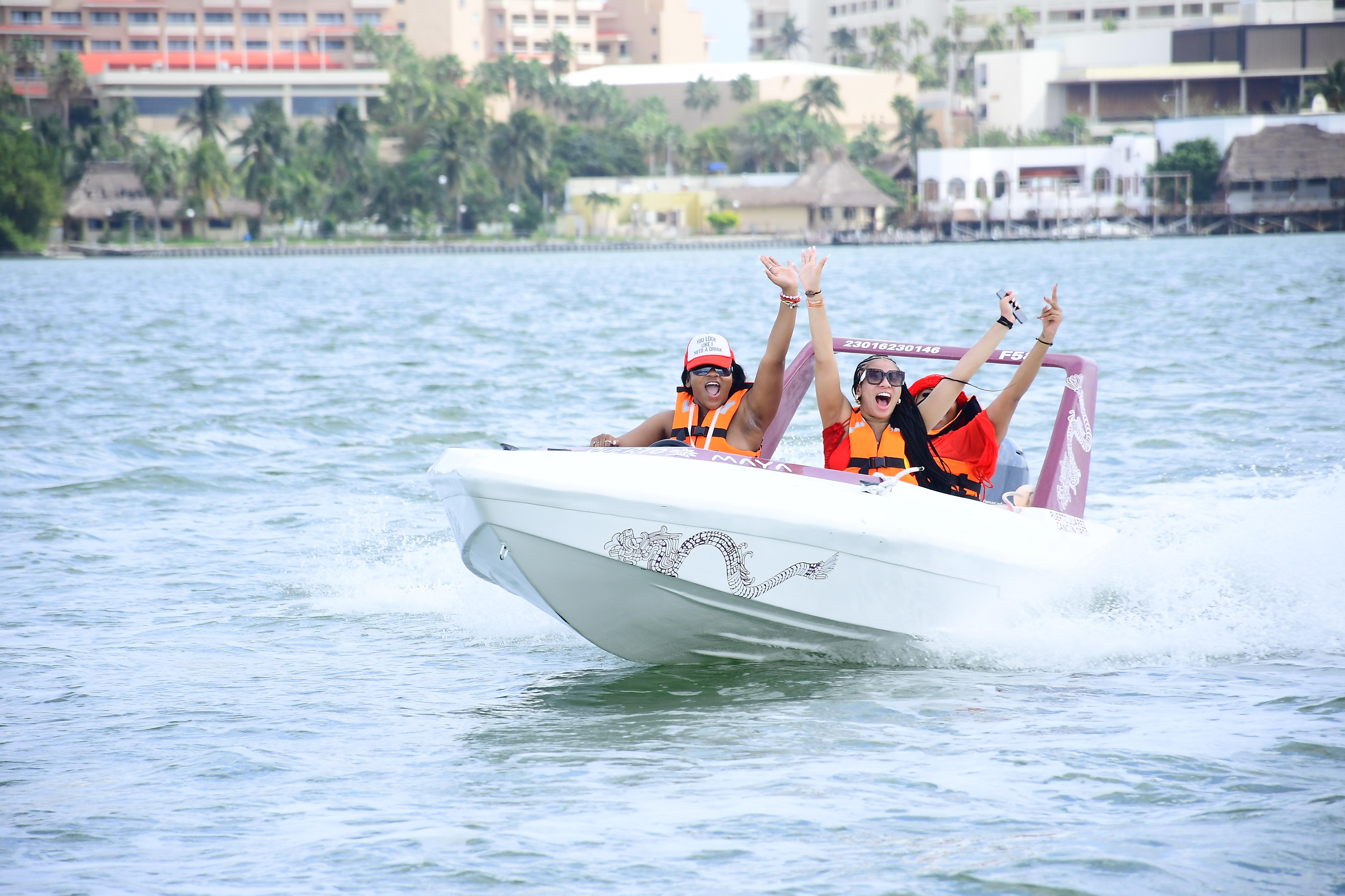 Cancun Jungle Speedboat Adventure & Snorkel On Mayan Reef