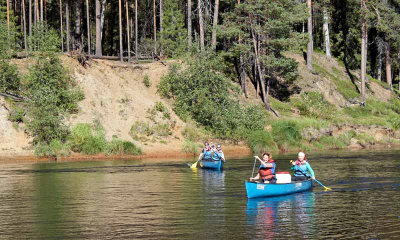 Canoeing in Oulanka National Park