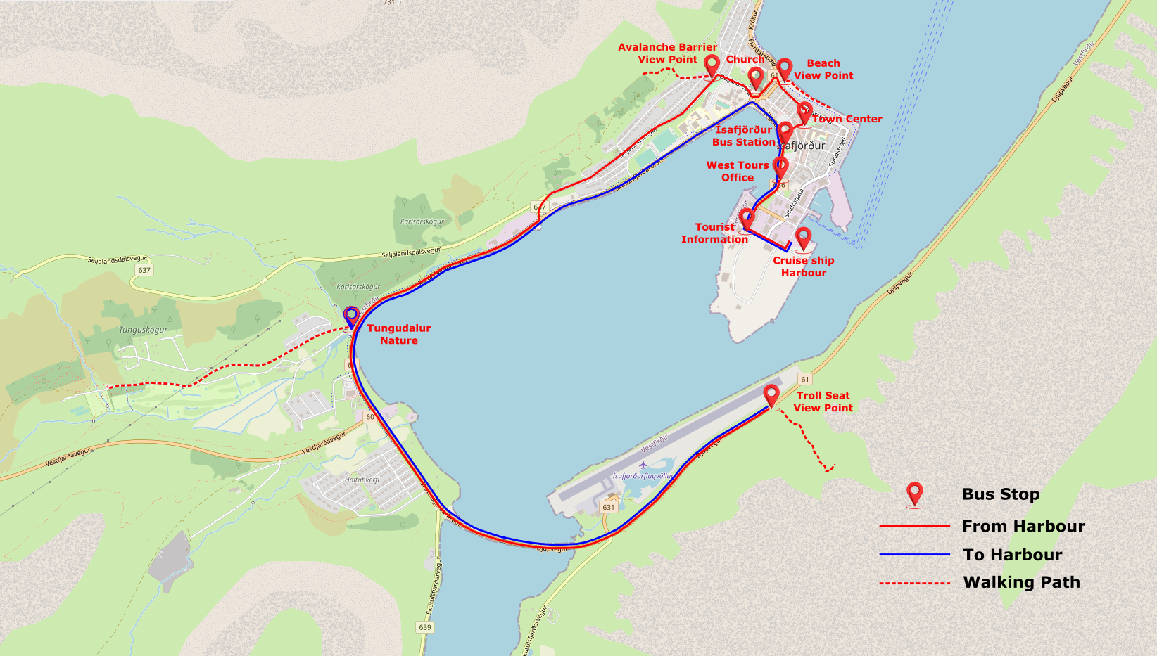 Ísafjörður Hop-on, Hop-off Shuttle Bus