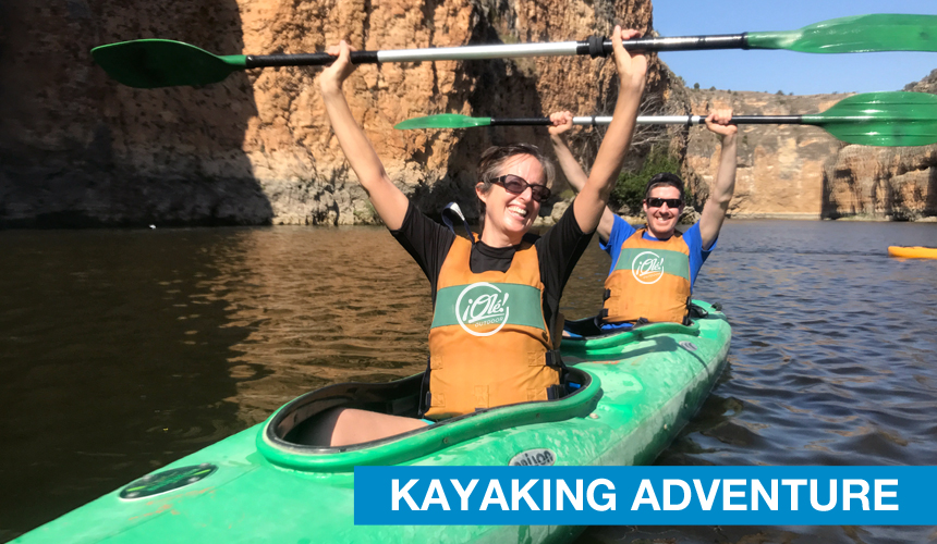 Kayaking in River Duraton Segovia