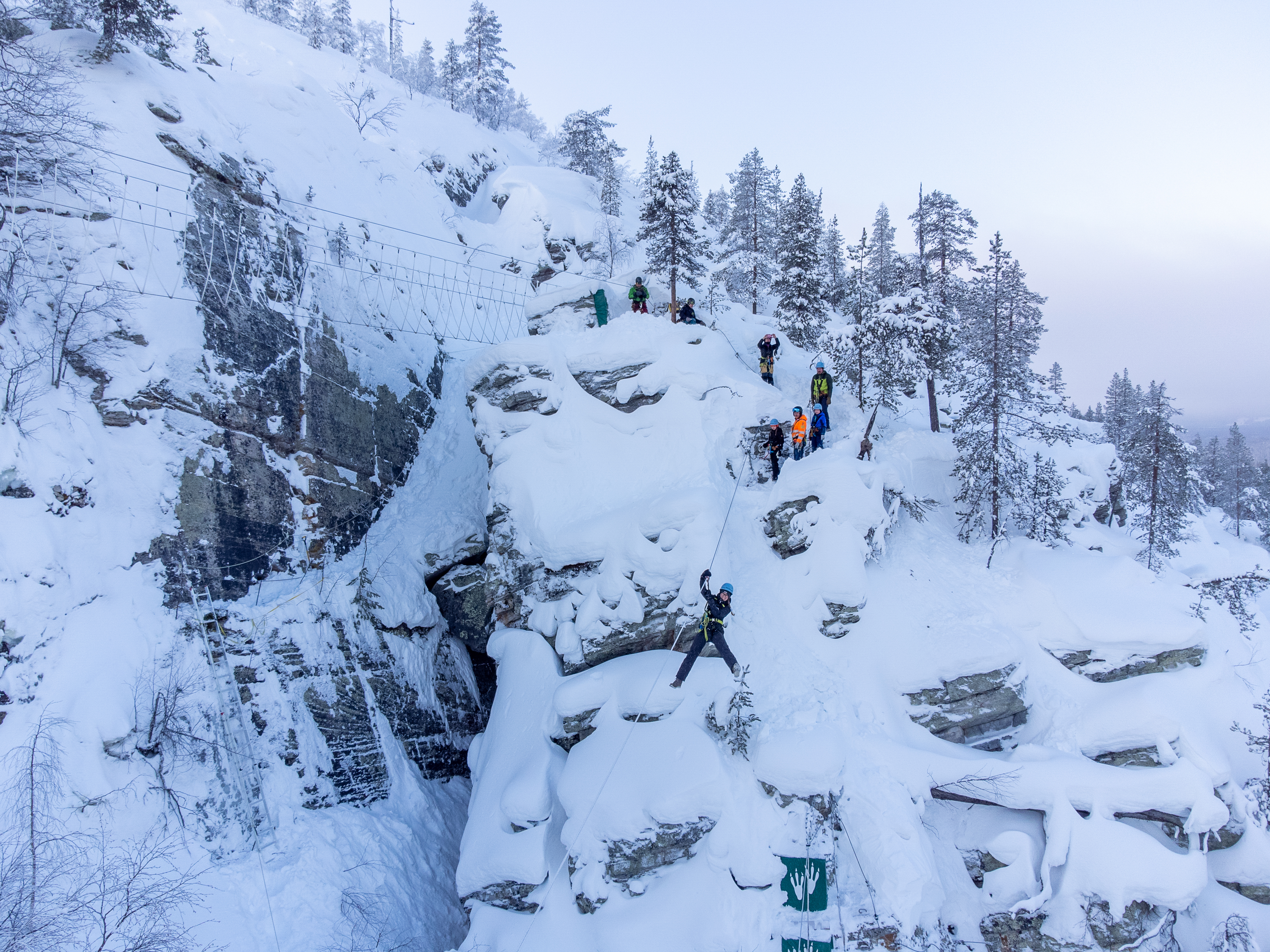 Zipline Adventure Day at Pyhä Fell – Zipline & climbing experience with transport