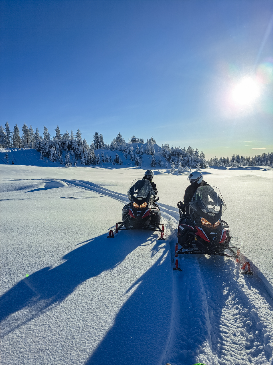 Long snowmobile safari to Arctic Snow hotel