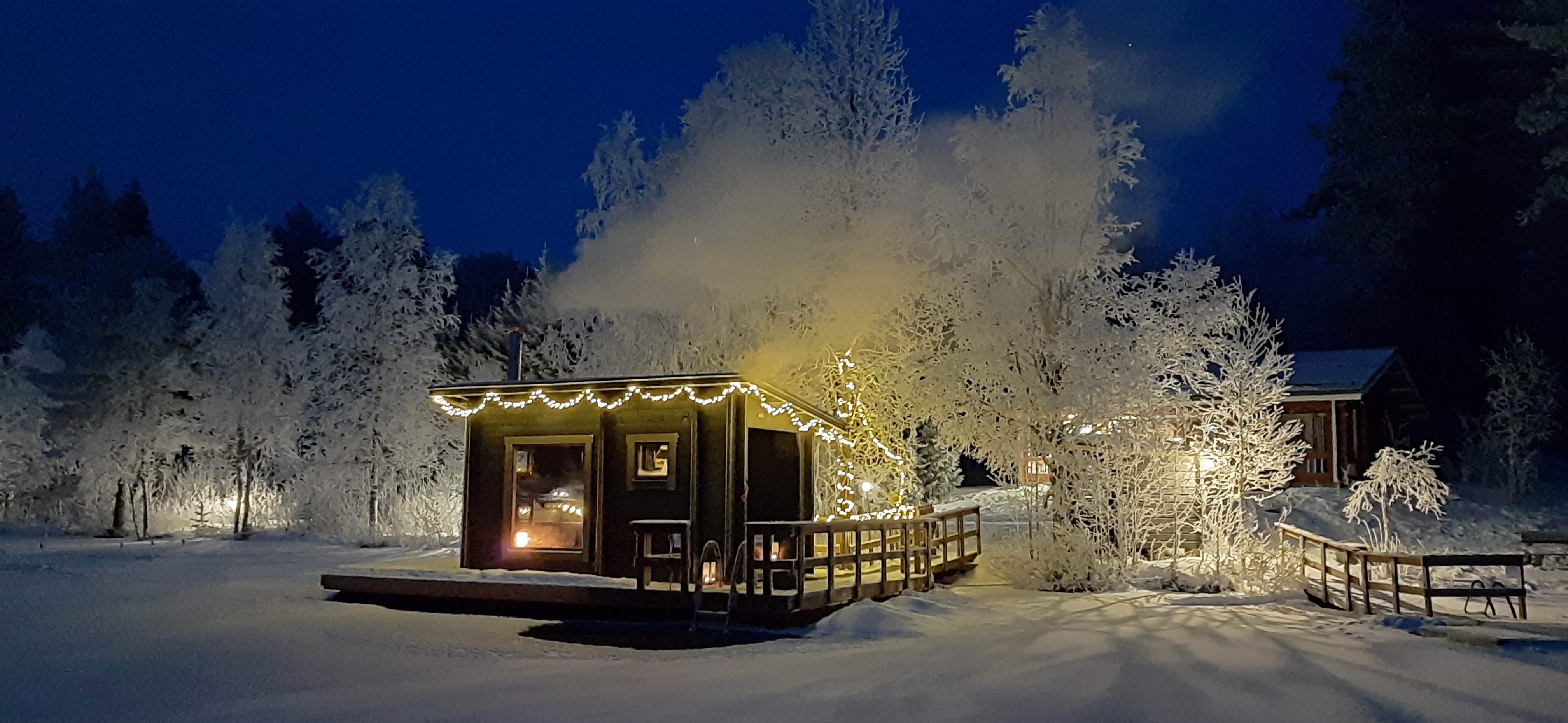 Private Wood-fired Sauna with Winter Swimming at Korvala