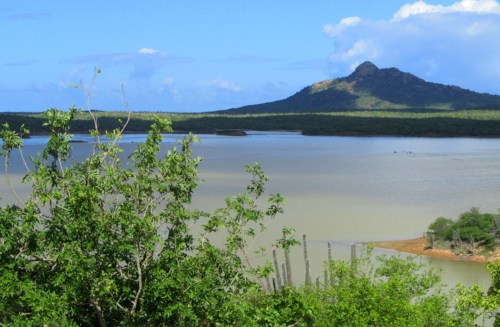 Climbing Mount Brandaris with a local guide