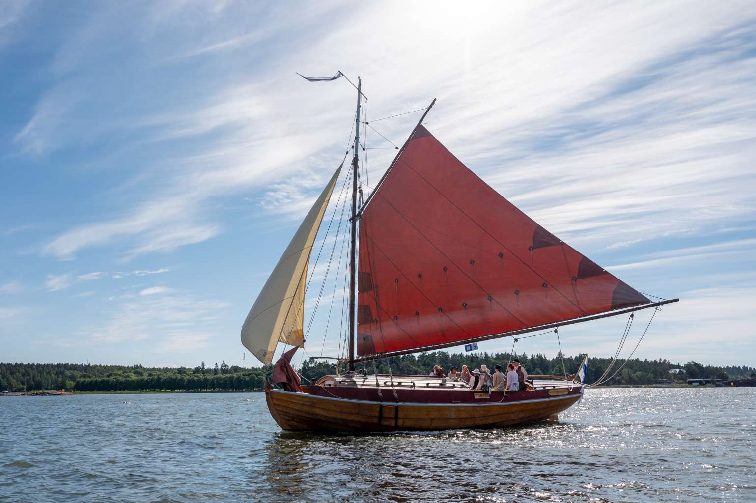 Sailing trip on a traditional sailing boat following the footsteps of the vikings