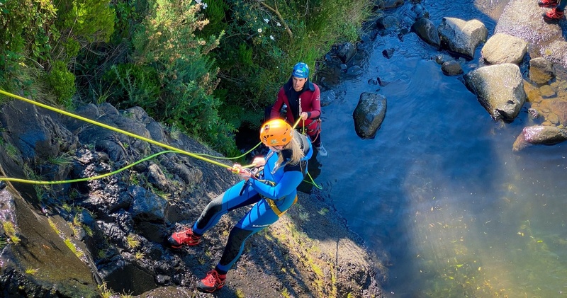 Canyoning in Ribeira das Cales