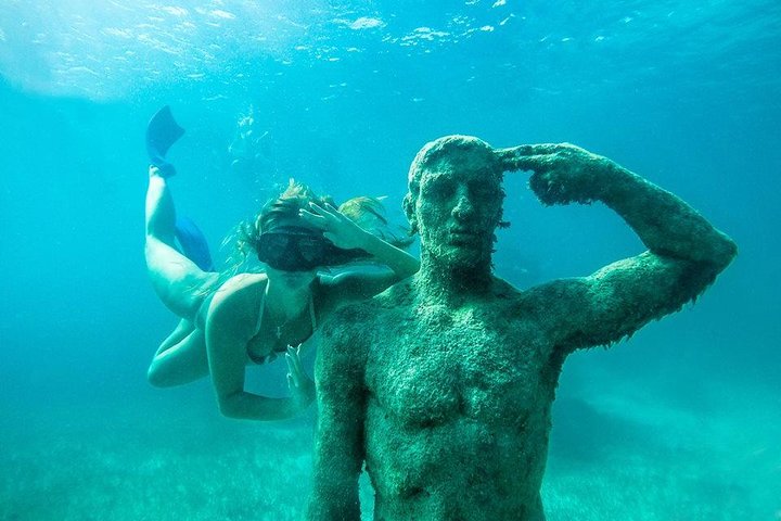 Jungle Tour & Snorkel at Punta Nizuc Reef , Underwater museum