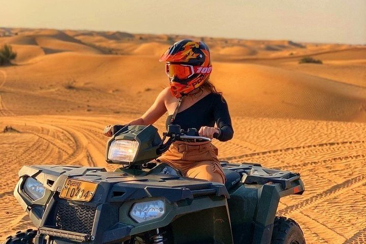 Desert Safari Dubai, ATV Bike, Camel Riding, VIP Sitting and BBQ