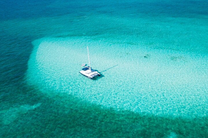 Puerto Morelos Secret Sandbar Catamaran Sail