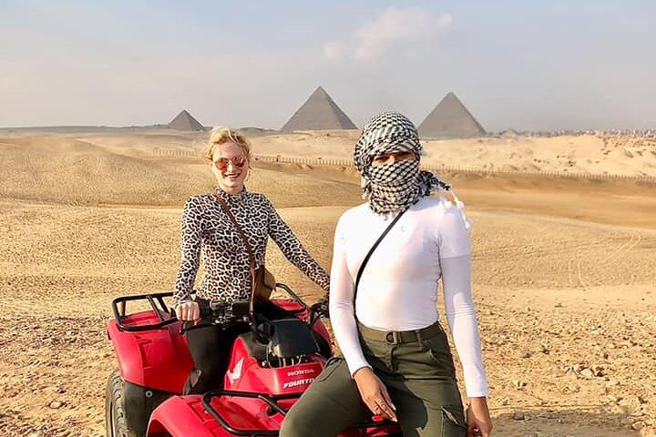VIP Giza Pyramids Tour,Sphinx,Camel Ride,Quad Bike&inside Pyramid