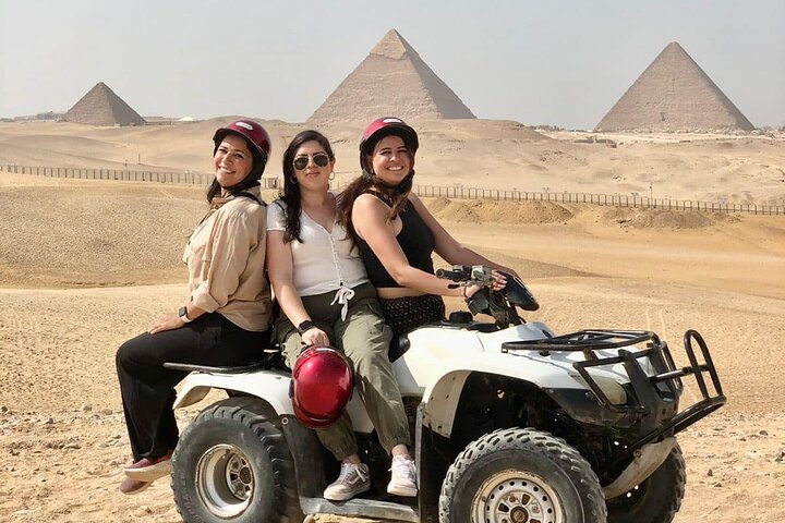 Giza pyramids,Sphinx,ATV bike,Camel ride, Dinner cruise& shopping