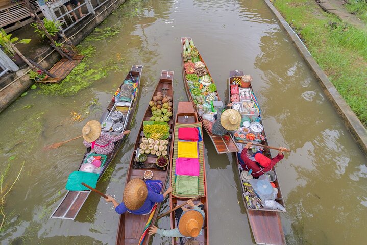 Train & Floating Market Food Adventure + Scenic train ride
