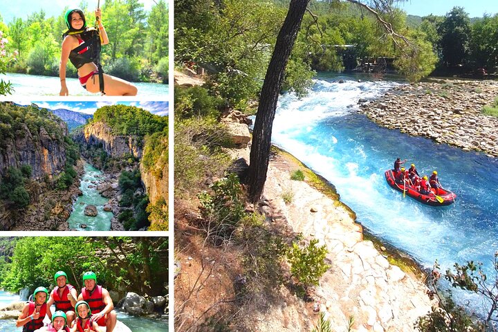 Mix Tour: Canyoning, Rafting, Zipline, From Alanya-Side-Antalya