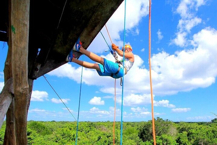 Xtreme Cenote Snorkel, Rappel, Jungle ZipLine, Tulum