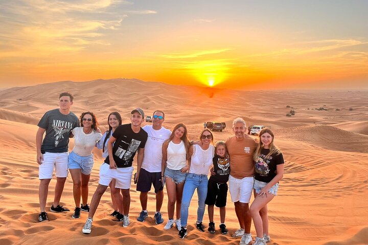 4X4 Dubai Desert Safari with BBQ dinner, Camels & Live Show