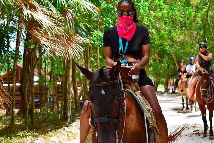 Half Day Horseback Riding Adventure with Cenotes in the Jungle