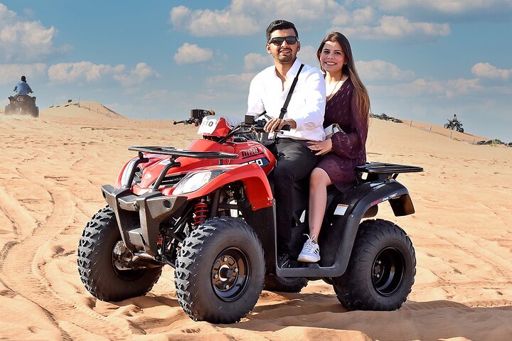 Vip Desert Safari Dubai with Quad bike CamelRide LiveShows Dinner