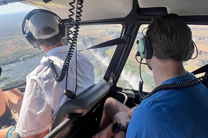 Helicopter Tour Over Victoria Falls with Free Hotel Pickup