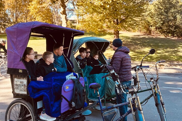1 or 2 hour Central Park Pedicab Tour.