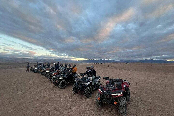 Agafay Desert Sunset and Dinner Show Quad Bike Camels