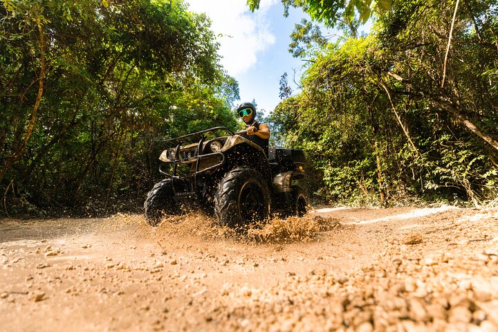 ATV, Ziplines & Cenote with Transportation