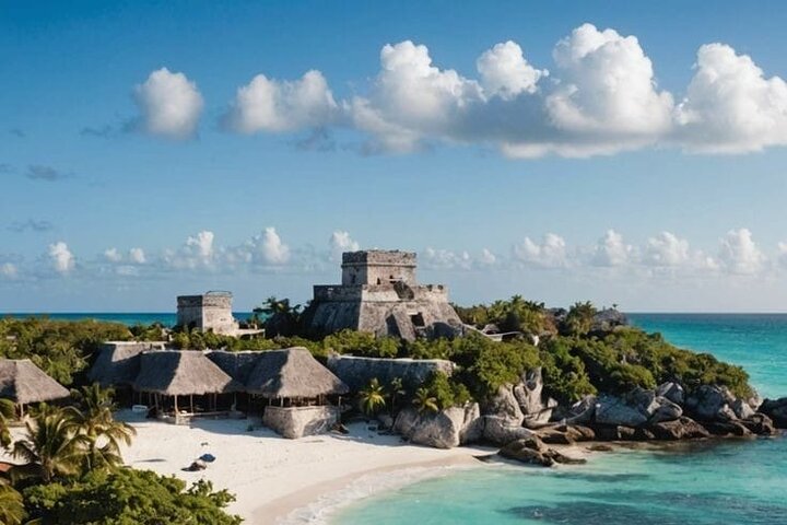 4X1 Tour to Tulum, Coba, Cenote and Playa del Carmen in one day!