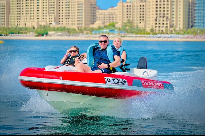 120 MINUTES Dubai Private Self-Drive SeaKart Jet Ski Boat Tour
