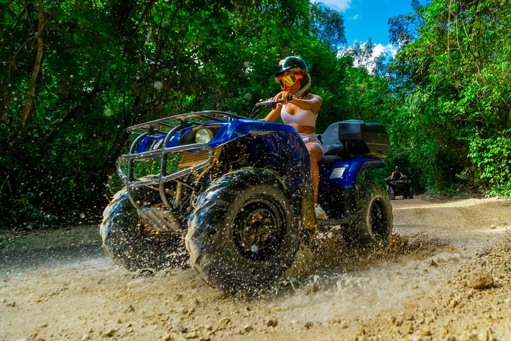 Cancun ATV Tour with Zipline, Cenote & Transportation