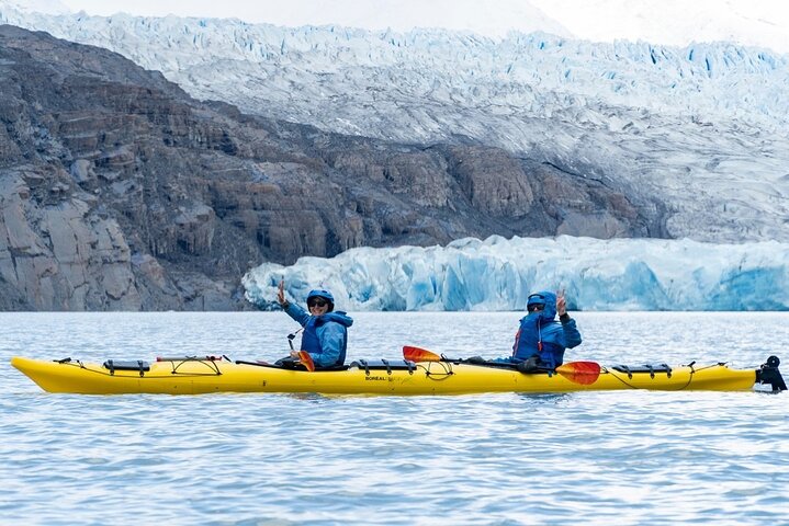 Kayaking in Front of Grey Glacier | Torres del Paine