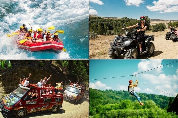 Alanya : Super Combo Rafting & Buggy & Jeep & Zipline ( 4 in 1 )