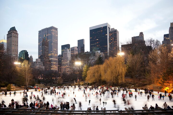 NYC Central Park Ice Skating at Wollman Rink with Skate Rental