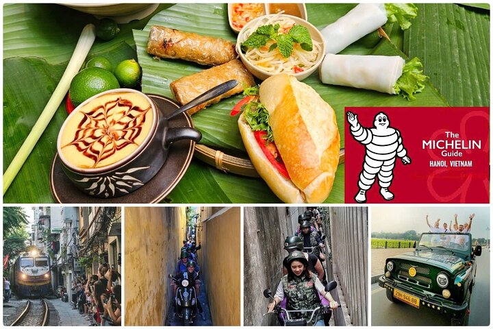 Hanoi Michelin Star Food Tour Via Jeep, Vespa or Motorbike
