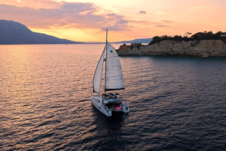 Chania Sunset Catamaran Cruise from Souda Port